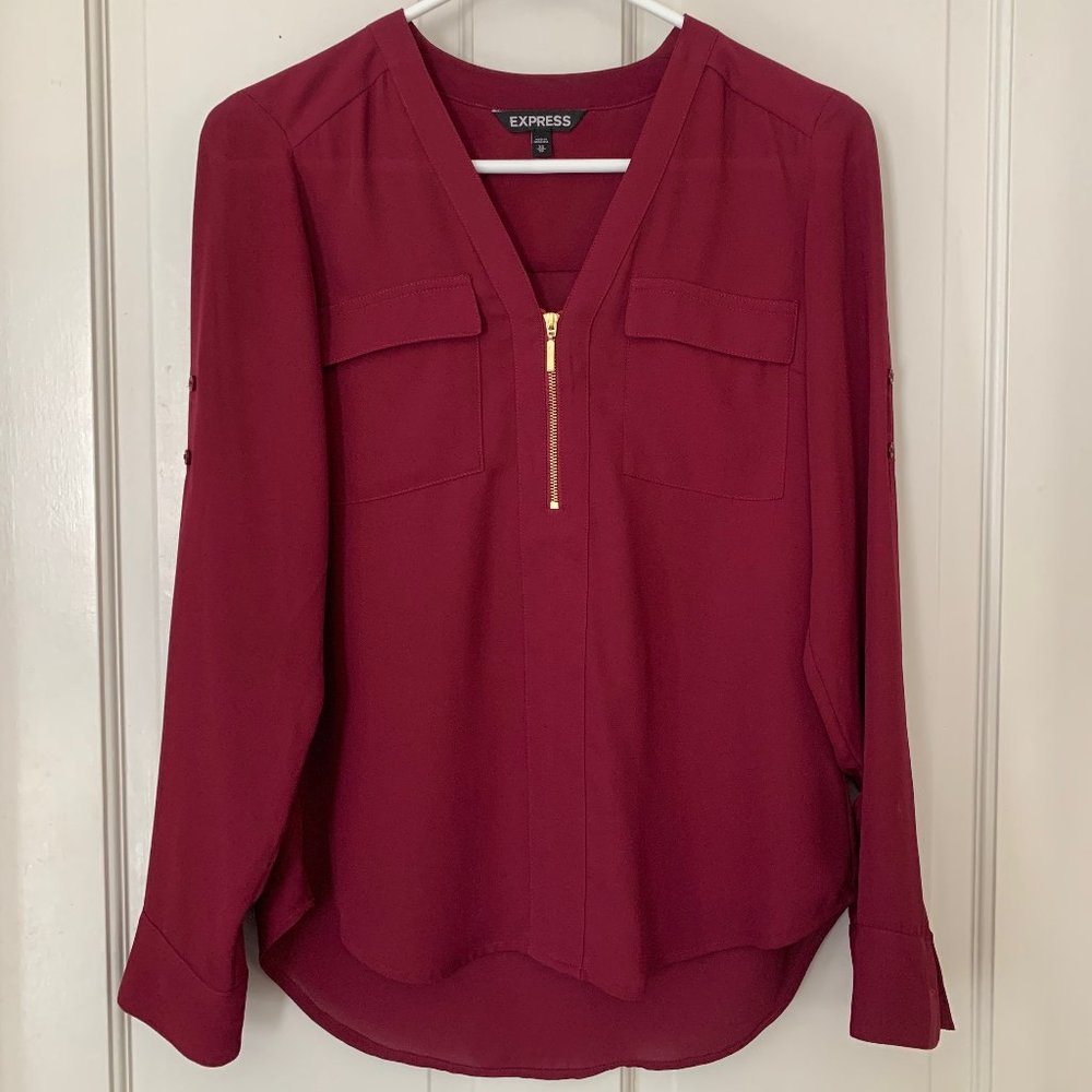 Express Burgandy Work Top